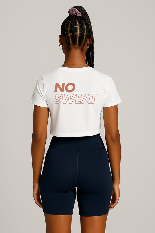 HEROX Crop Top No Sweat White Woman