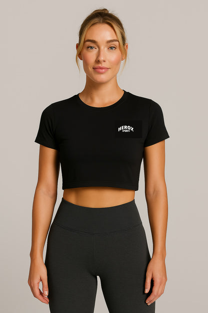 HEROX Crop Top No Sweat Black WCNA